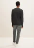 Tom Tailor Simple Knitted Jumper Black Grey Melange