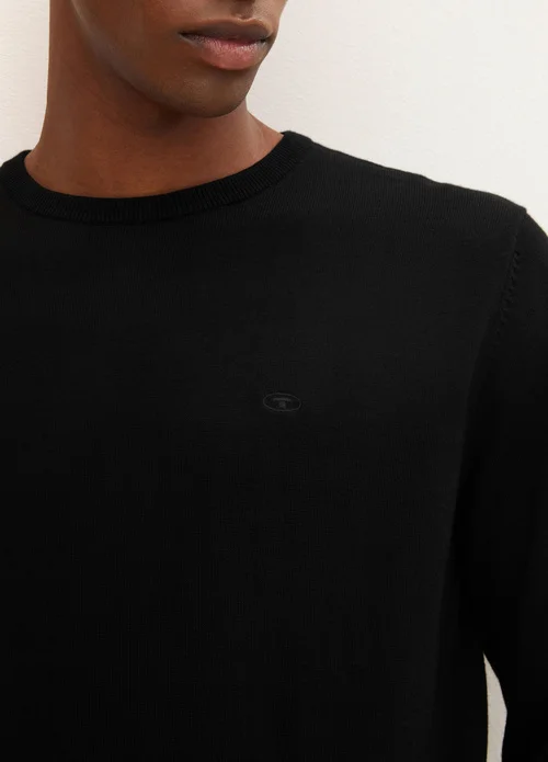 Tom Tailor Simple Knitted Jumper Black