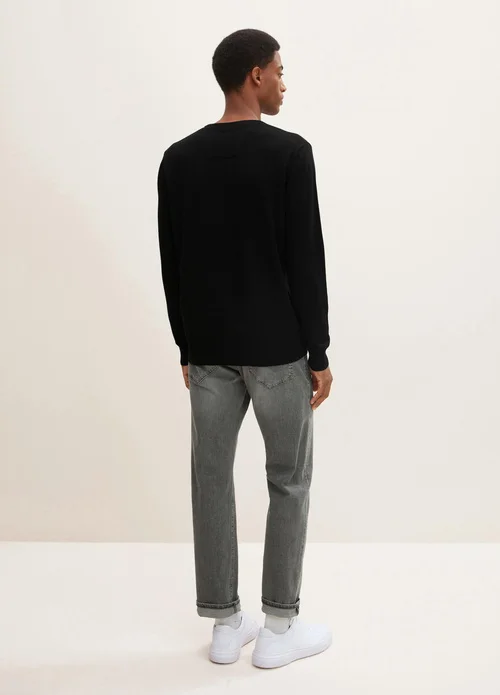 Tom Tailor Simple Knitted Jumper Black
