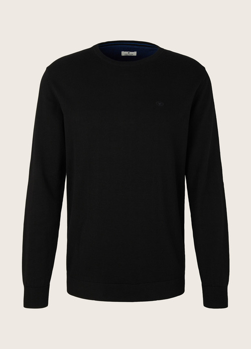 Tom Tailor Simple Knitted Jumper Black - 1012819-29999