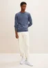 Tom Tailor Simple Knitted Jumper Vintage Indigo Blue Melange