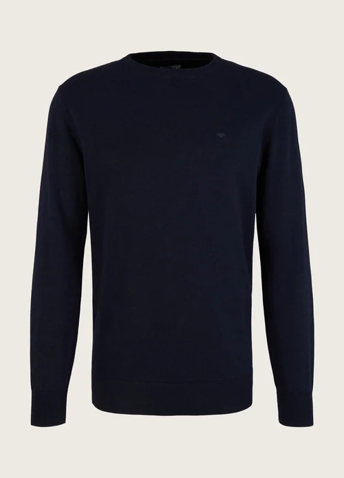 Tom Tailor Simple Knitted Jumper Knitted Navy Melange