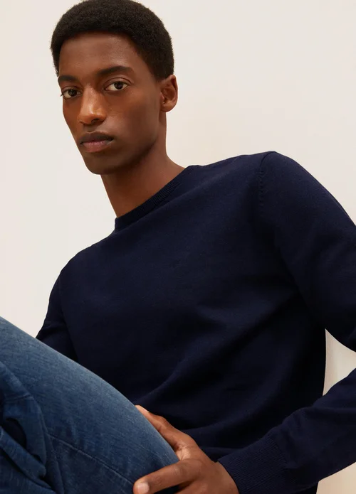Tom Tailor Simple Knitted Jumper Knitted Navy Melange