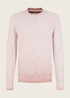 Tom Tailor Knitted Sweater With A Round Neckline Velvet Rose - 1034938-13009