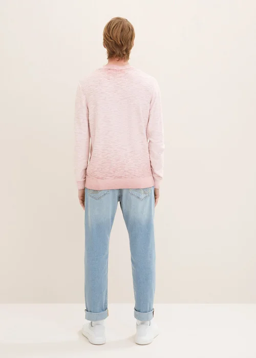 Tom Tailor Knitted Sweater With A Round Neckline Velvet Rose