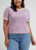 Lee Shrunken Graphic Tee Plum - L48ZYGA39