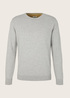 Tom Tailor Simple Knitted Jumper Light Soft Grey Melange - 1012819-14427