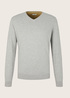 Tom Tailor Simple Knitted Jumper Light Soft Grey Melange - 1012820-14427