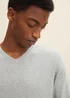 Tom Tailor Simple Knitted Jumper Light Soft Grey Melange