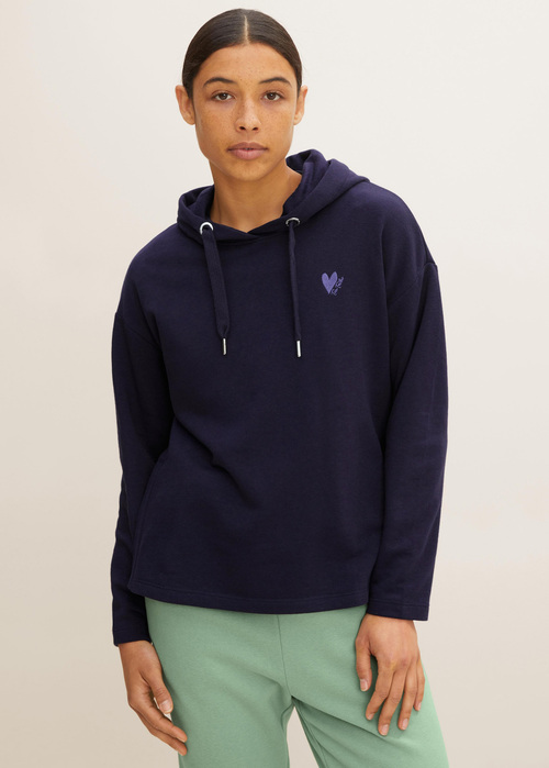 Tom Tailor Hoodie Dark Blue 306 - 1030497-10302