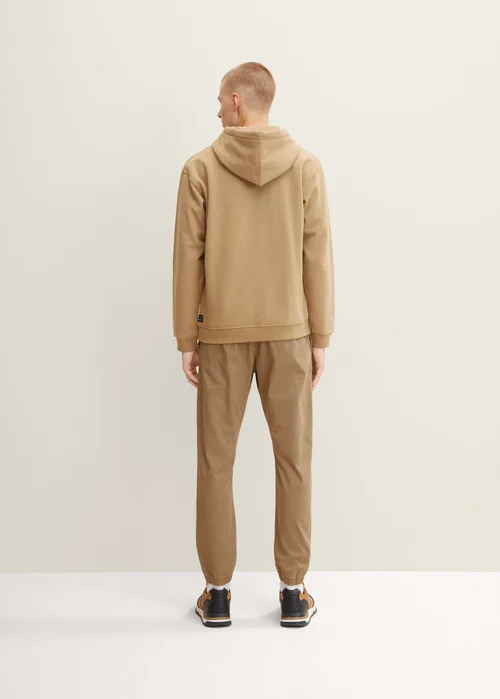 Denim Tom Tailor Printed Hoodie Splashed Clay Beige