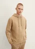 Denim Tom Tailor Printed Hoodie Splashed Clay Beige