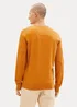 Tom Tailor Mottled Knitted Sweater Rusty Orange Burned Melange