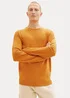 Tom Tailor Mottled Knitted Sweater Rusty Orange Burned Melange