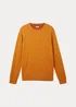 Tom Tailor Mottled Knitted Sweater Rusty Orange Burned Melange