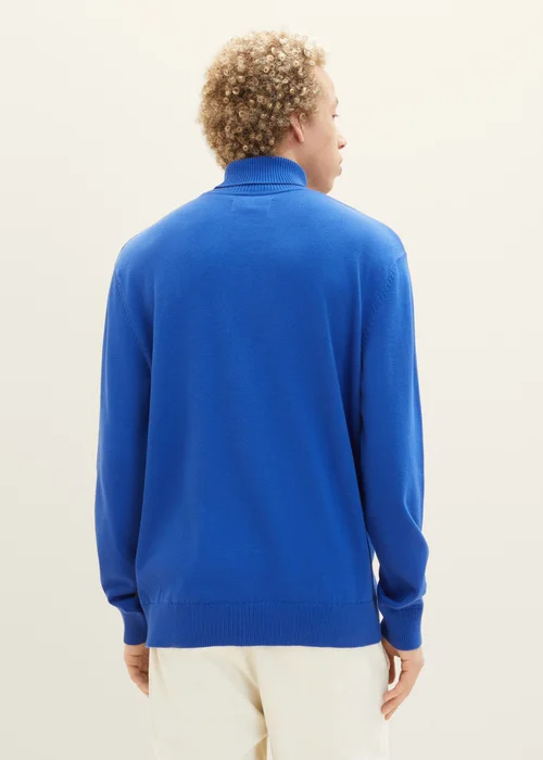 Tom Tailor Basic Turtleneck Knit Shiny Royal Blue