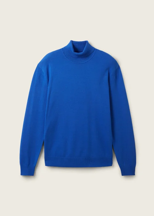 Tom Tailor Basic Turtleneck Knit Shiny Royal Blue