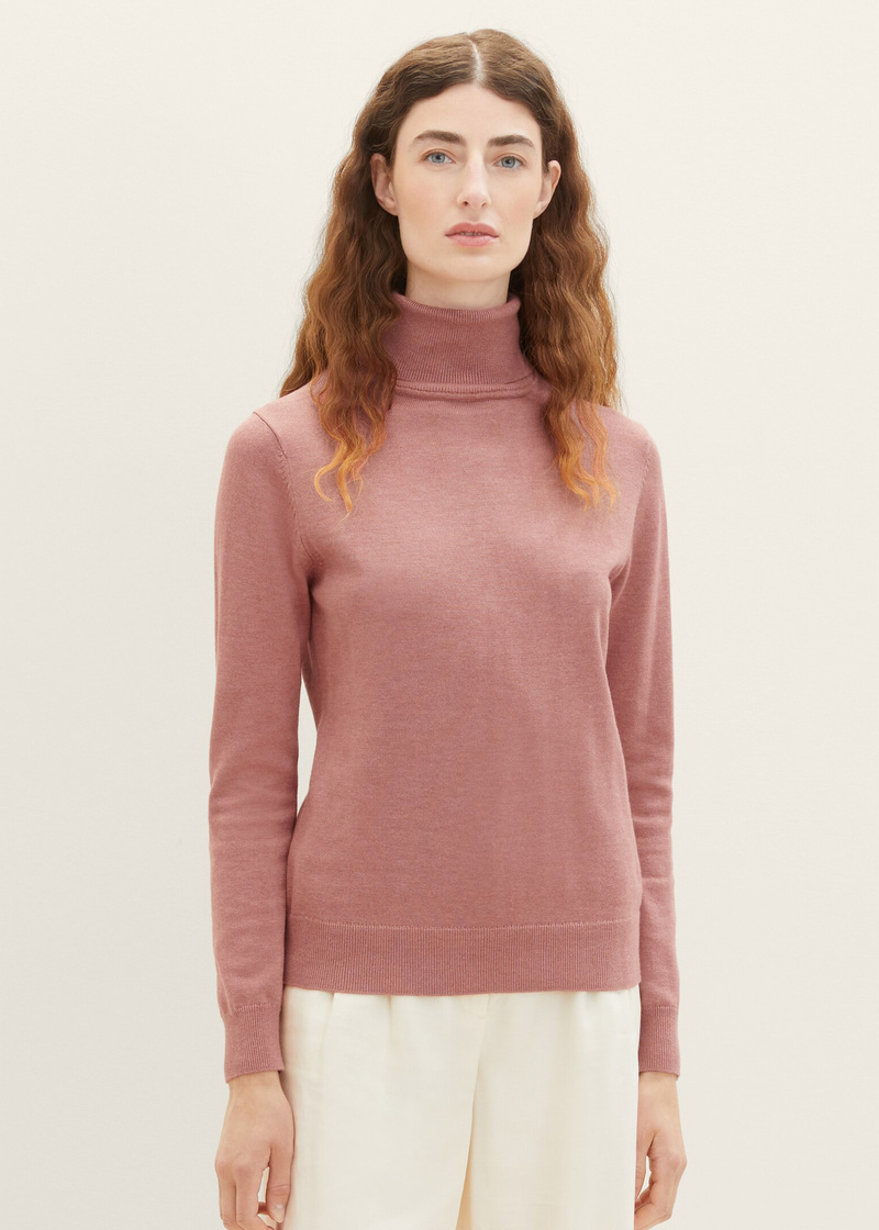 Tom Tailor Basic Turtleneck Pink - 1037746-33157