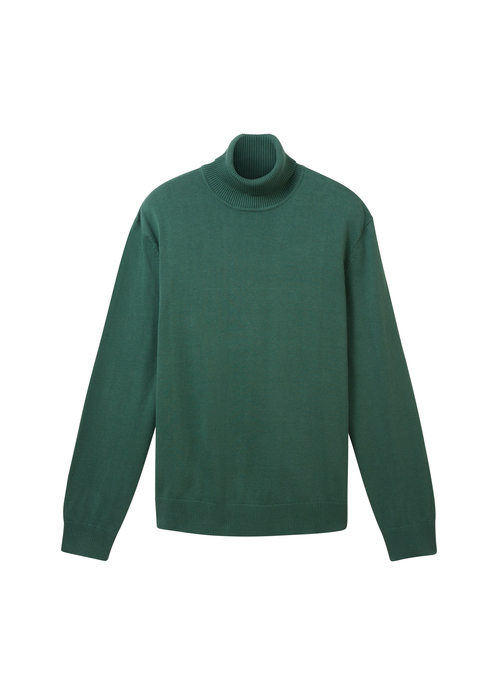 Denim Tom Tailor Turtleneck Knit Hunter Green - 1038675-10778