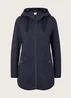 Tom Tailor Fleece Jacket With A Hood Navy Twill Structure