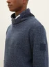 Tom Tailor Sweatshirt In A Melange Look Sky Captain Blue White Melange