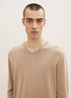 Tom Tailor Simple Knitted Jumper Hazel Brown Melange - 1012820-31089