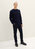 Tom Tailor Knitted Sweater With Texture Knitted Navy Melange - 1038612-13160