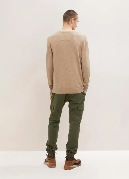 Tom Tailor Simple Knitted Jumper Hazel Brown Melange