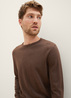 Tom Tailor Mottled Knitted Sweater Dark Brown Melange - 1027661-32717