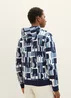 Tom Tailor Sweatshirt With An All Over Print Teal Big Letter Design