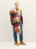 Tom Tailor Knitted Sweater With A Check Pattern Orange Colorful Block Check - 1038248-32310