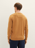 Tom Tailor Mottled Knitted Sweater Dark Camel Melange - 1027661-32718