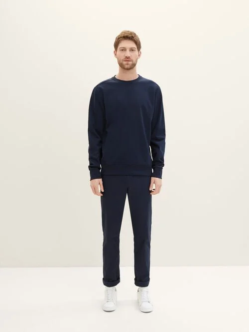 Tom Tailor Basic Sweatshirt Sky Captain Blue
