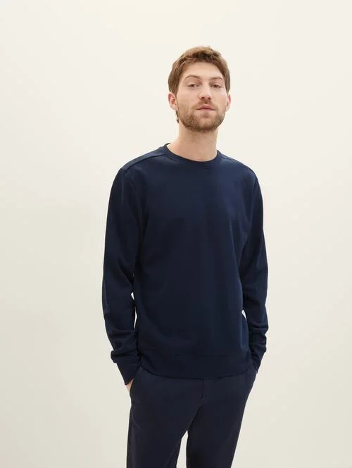 Tom Tailor Basic Sweatshirt Sky Captain Blue