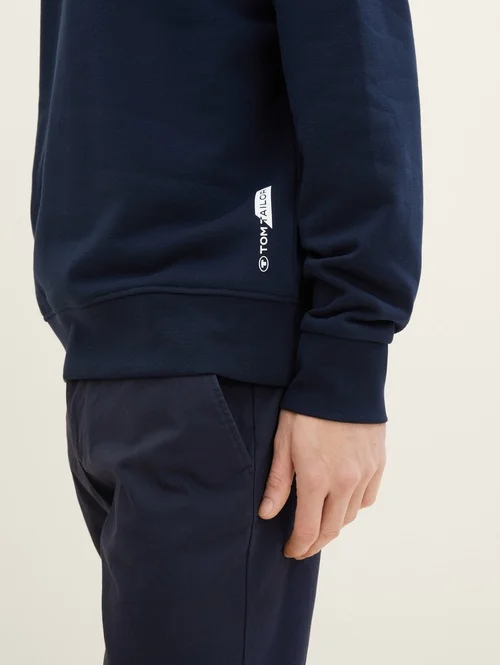 Tom Tailor Basic Sweatshirt Sky Captain Blue