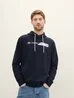 Tom Tailor Hoodie With A Logo Print Sky Captain Blue