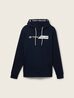 Tom Tailor Hoodie With A Logo Print Sky Captain Blue - 1040834-10668