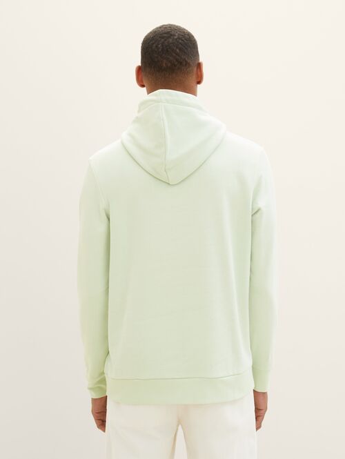 Tom Tailor Hoodie With A Logo Print Tender Sea Green - 1040834-35169