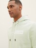 Tom Tailor Hoodie With A Logo Print Tender Sea Green - 1040834-35169