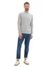 Tom Tailor Soft Sweater With A Round Neck Grey Heather Melange