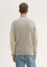 Tom Tailor Halfzip Sweater Sand Taupe Navy Multicolor