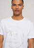 Tom Tailor T Shirt W Print White - 1025891-20000