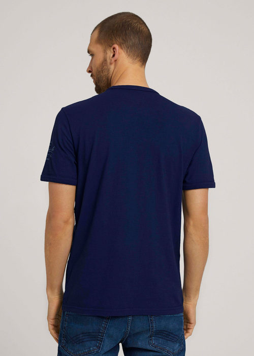 Tom Tailor T Shirt Basic Garment Dye Sailor Blue - 1026016-10932