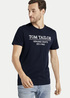 Tom Tailor T Shirt Logo Sky Captain Blue - 1021229-10668