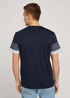 Multi Coloured T Shirt With A Striped Pattern Sky Captain Blue - 1030602_10668