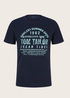 T Shirt With A Letter Print Sky Captain Blue - 1031567-10668