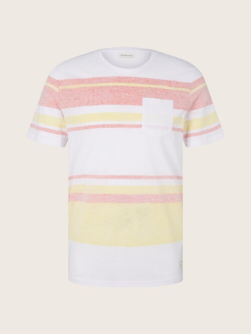 Tom Tailor One Pocket T Shirt Lemon Curd Yellow - 1031573-11130