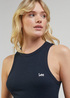 Lee Ribed Tank Unionall Black - LQ60WKA76