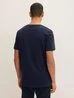 Denim Tom Tailor T Shirt With A Logo Print Sky Captain Blue