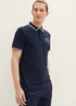 Tom Tailor Polo Shirt With Logo Embroidery Sky Captain Blue